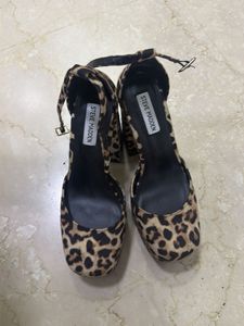 Leopard Print Wedge Heels