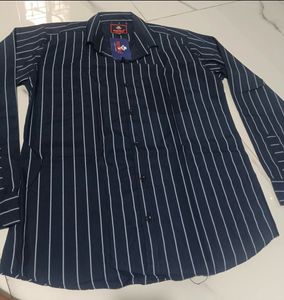 Men's Striped Button-Down Shirt