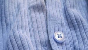 Cute Blue Ribbed Cardigan Top