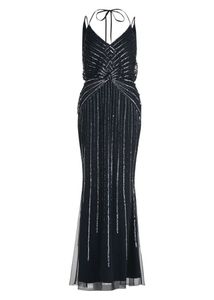 Sparkling Sequin Embellished Evening Gown