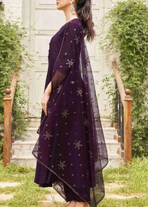 Elegant Purple Anarkali Suit with Dupatta