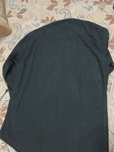 Black Button-Down Shirt