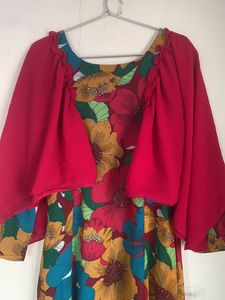 Full Gher Long Gown Sleeve Patern Is Nice