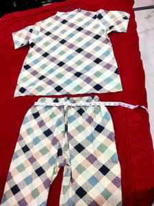 Cozy Plaid Print Pajama Set🌸