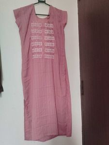 Pink Embroidered Kurta