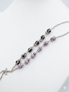 Beaded bracelet with Evil Eye Charm