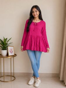 Chic Tunics - Pink &amp; White Floral tops