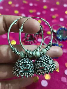 3 Jhumka Earrings Set for nauratri