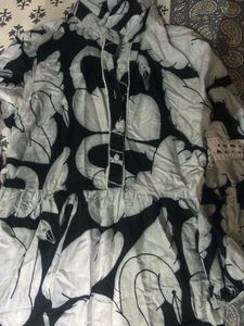 Mango - Swan Print Maxi Dress - colour spr