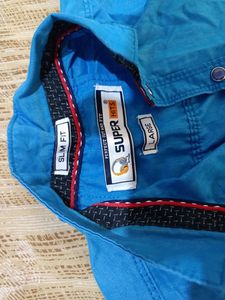 Slim Fit Sky Blue Shirt