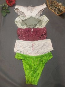 Lace & Polka Dot Panties (Set of 5)💥