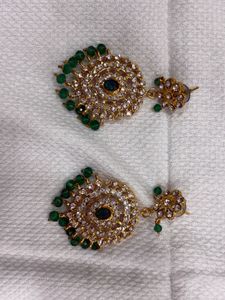 Emerald Beaded Jewellery Set