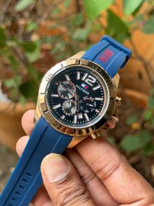Tommy Hilfiger Blue Silicone Watch
