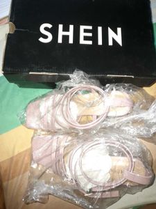 Strappy Block Heels - Lilac