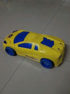 Sparkling ✨ Yellow Blue Car Medium Size For Kids