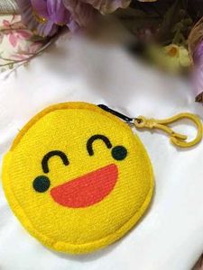 Cute Yellow Emoji Pouch with mystery jewellery