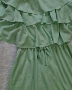 Off Shoulder Ruffle Maxi Dress
