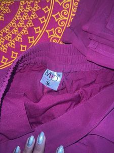 Beautiful Purple Embroidered suit set