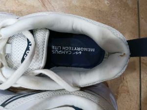 Campus White Running Shoes