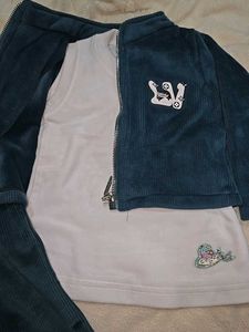 Retro Corduroy Tracksuit Set