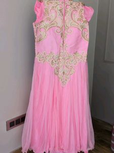 Embroidered Pink Dress