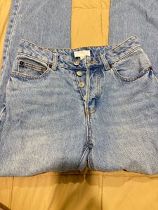 Light Wash Straight Leg Jeans