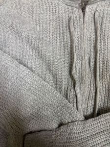 Distressed Knit Hoodie