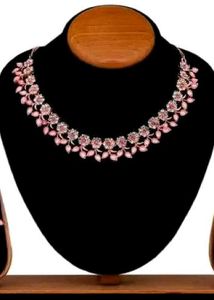 Elegant Floral Necklace &amp; Earring Set