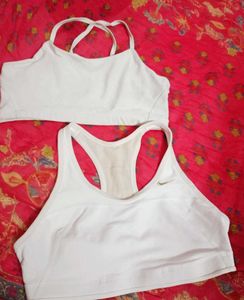 White Nike Sports Bras