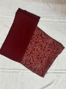 Maroon Fabric - Kurta/Suit Material