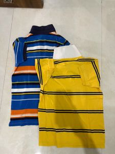 Boys combo of two Striped t shirts