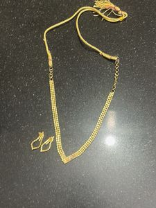 Elegant Rhinestone Necklace &amp; Earring Set