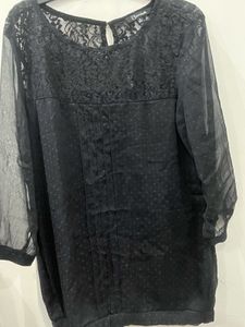 Elegant Black Lace Top