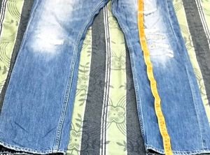 Jeans designer unique piece Blue XXL,Free