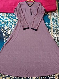 Elegant Mauve Abaya