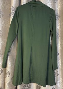 Green Turtleneck Dress| Elegent and stylish