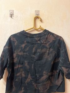 Trendy Tie-Dye "90" Crop T-Shirt