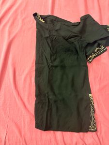 Black Embroidered Kurta