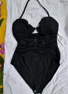 Black One-Piece Swimsuit