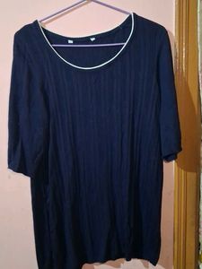🫧💙Navy Blue Tunic Top