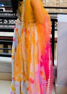 Vibrant Tie-Dye Lehenga Choli Set