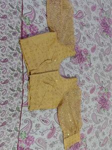 Golden Embellished Lehenga Set