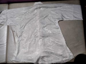 Elegant White Brocade Kurta Shirt