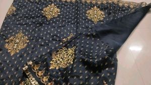 Elegant Embroidered Saree