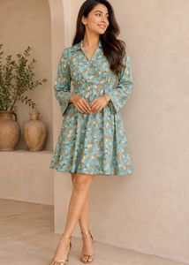 Elegant Floral Print Dress