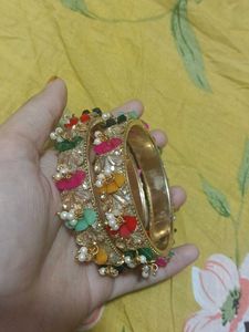 Boho Multicolored Stone Bangles