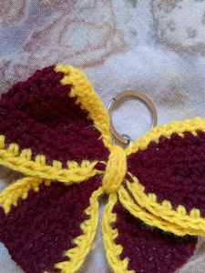 Handmade Crochet Bow Hair Clip