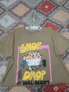 Graphic T-Shirt "Shop 'til Ya Drop"