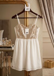 White sequin H&amp;M Divided Dress
