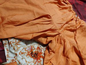 Beautiful Orange Printed Kurta